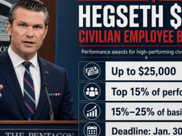 Hegseth $25K Civilian Employee Bonuses